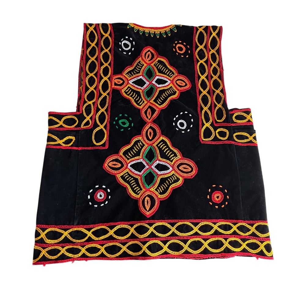 Handmade Toghu Traditional Bamenda Ndop Tunic African Wear Bamenda Festive M/L - Picture 4 of 10